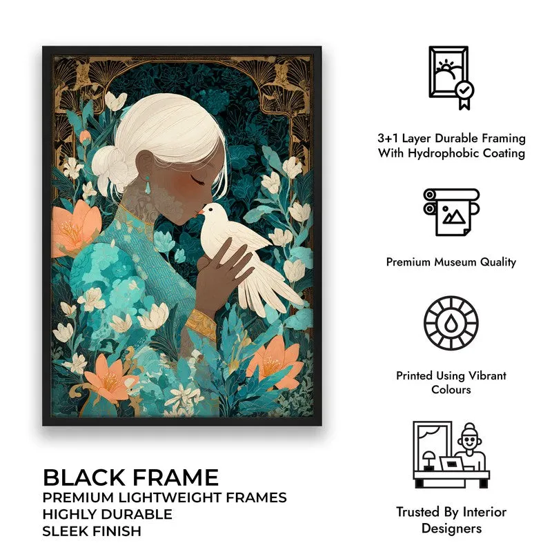 Miraye Canvas Wall Painting With Black Frame media 7