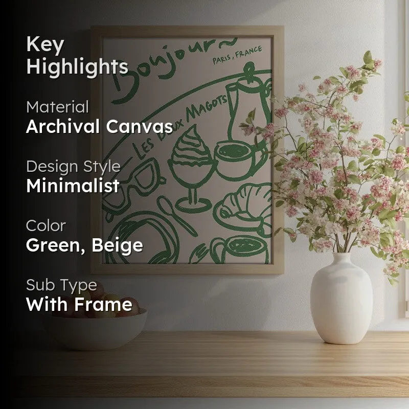 AbstraGreen Archival Canvas Wall Art - Brown media 2