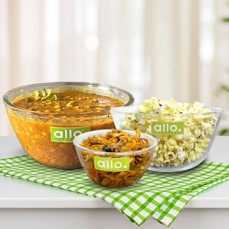 Swivra Glass Mixing Bowl (500 mL/1000 mL/1600 mL) - Set of Three - 3