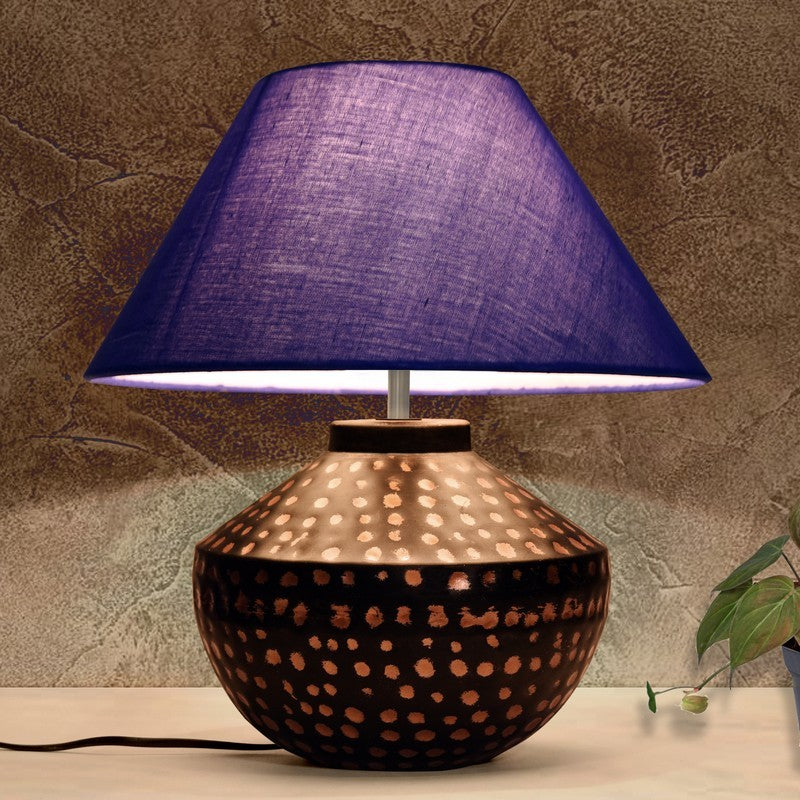 LumaX Futuristic Desk Metal Table Lamp - Blue,Brown
