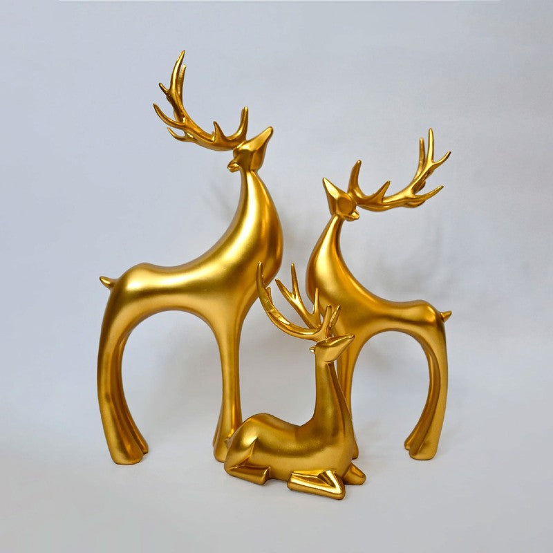 Forest Royalty Gilded Showpiece - Set Of Three media 4