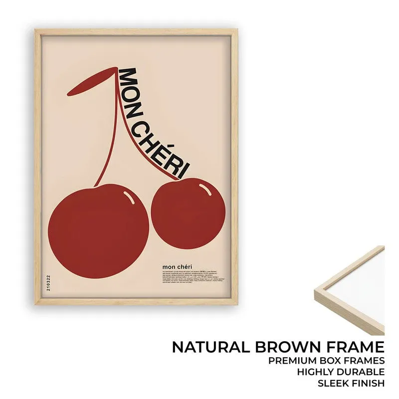 Mon Cheri Archival Canvas Wall Art - Brown media 9