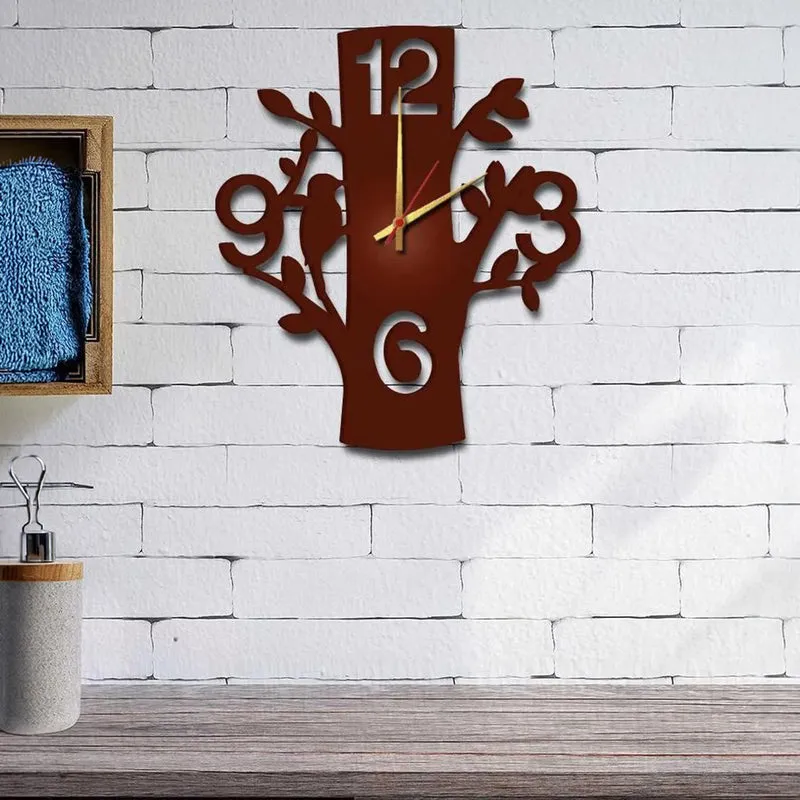 Trevia Brown MDF Wall Clock media 3
