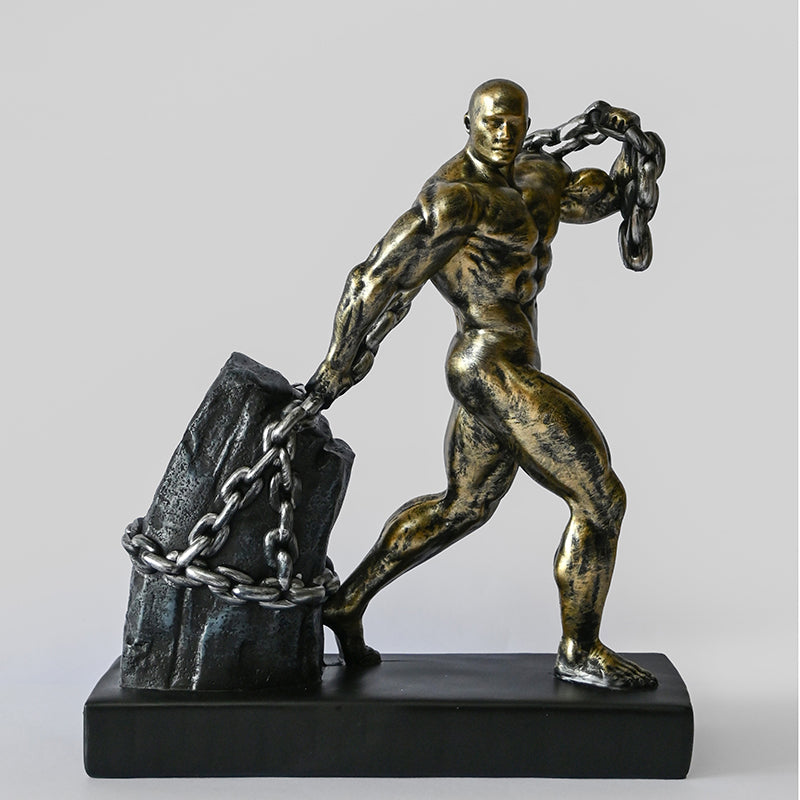 Herculese Resin Showpiece - Gold media 6