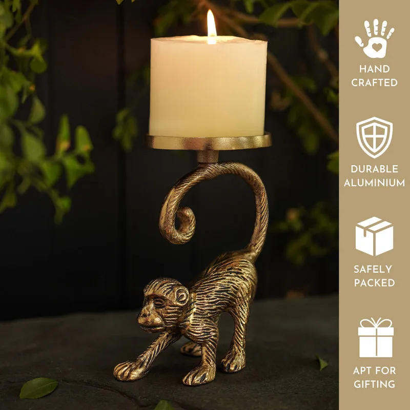Golden Monkey Candle Holder media 7