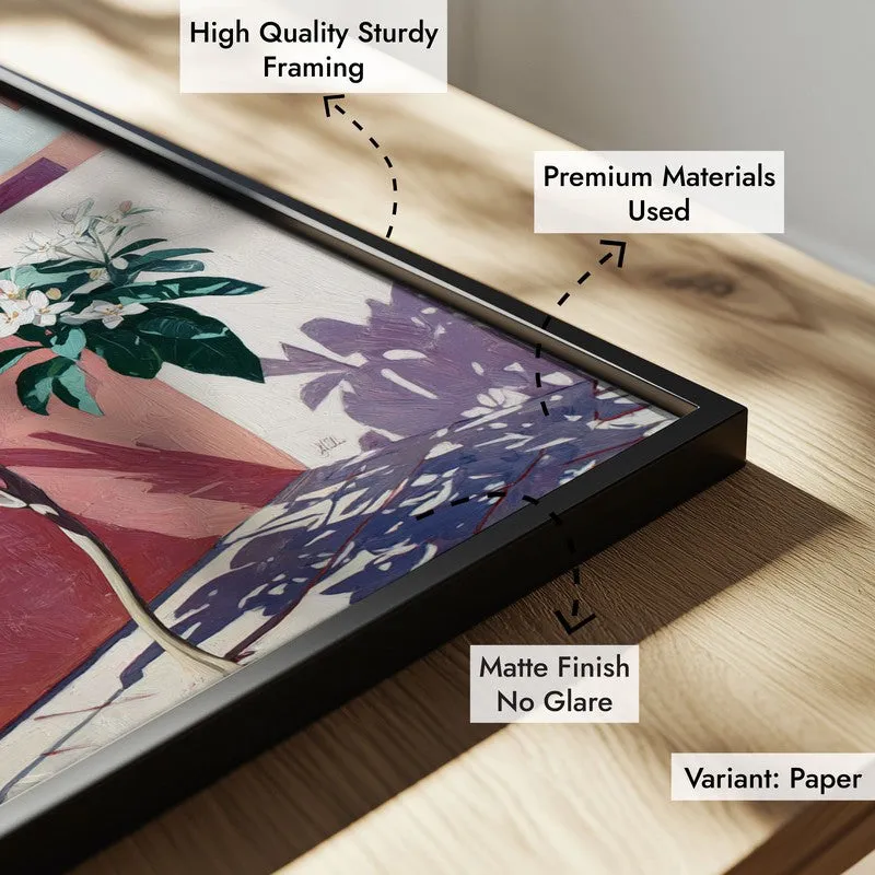 Leafora Canvas Wall Painting With Black Frame media 6