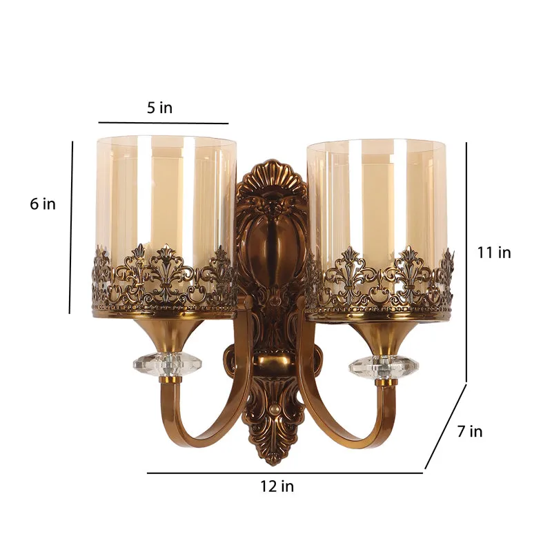 Epoch Iron Wall Lamp With Glass Shade media 9