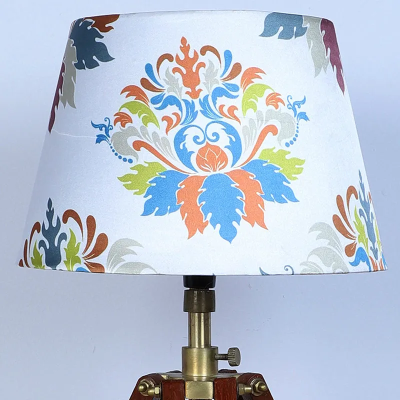 Nordlys Printed Tripod Mango Wood Table Lamp - Multicolor media 4