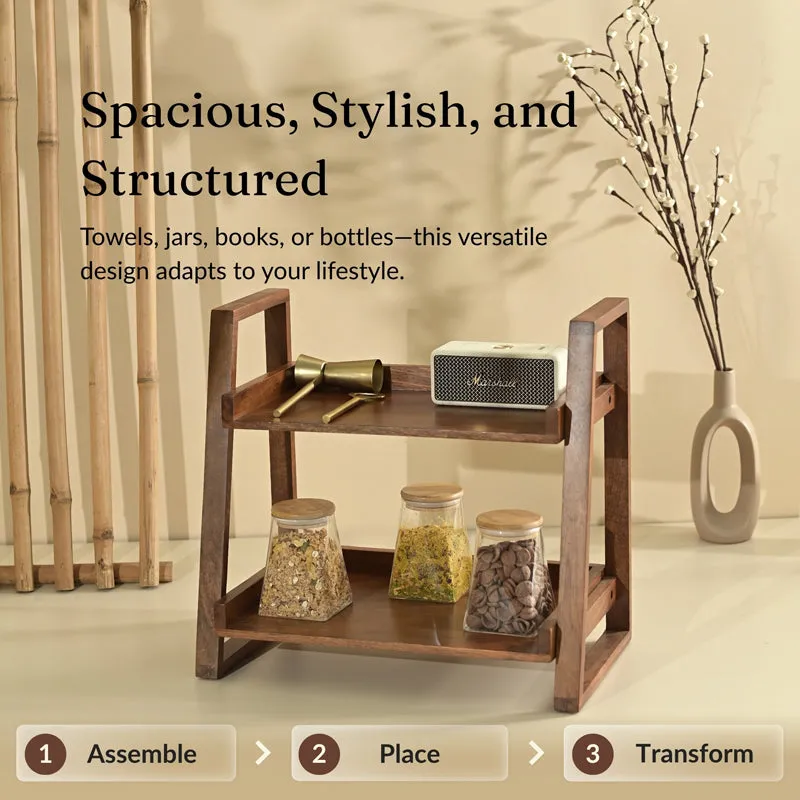 Kivra 2 - Tiered Wood Rack media 12