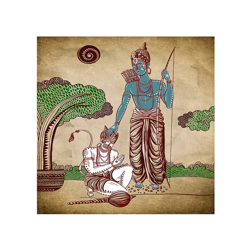 Geeta Updesh By Krishna Wall Painting media 4