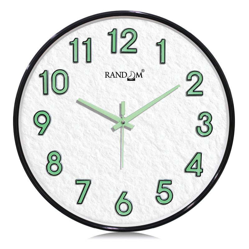 Liora Round Modern Plastic Wall Clock - White media 3