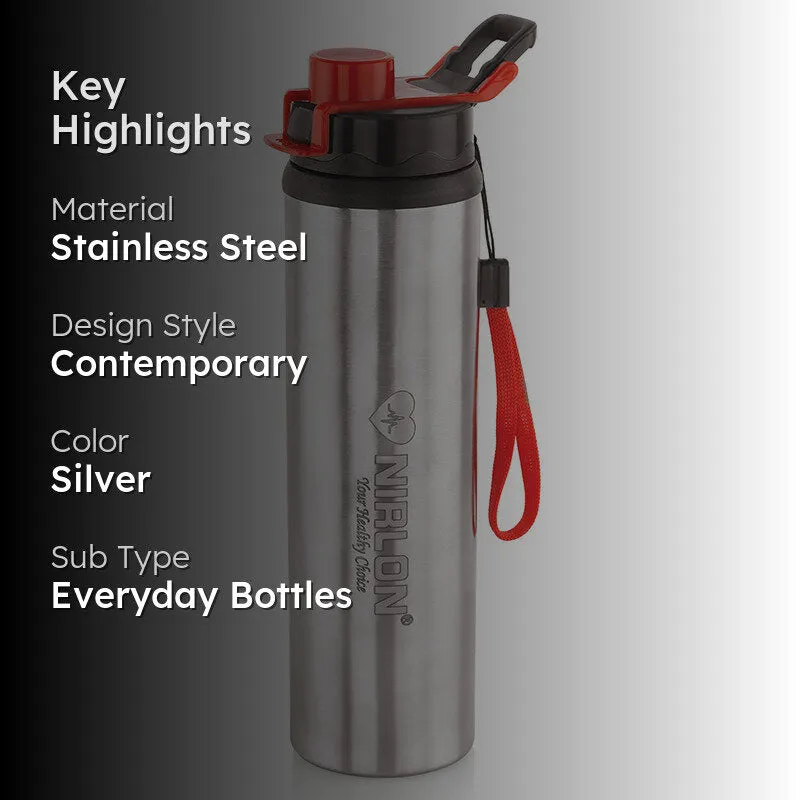 Solene Stainless Steel Water Bottle (Orange) - 900 mL media 2