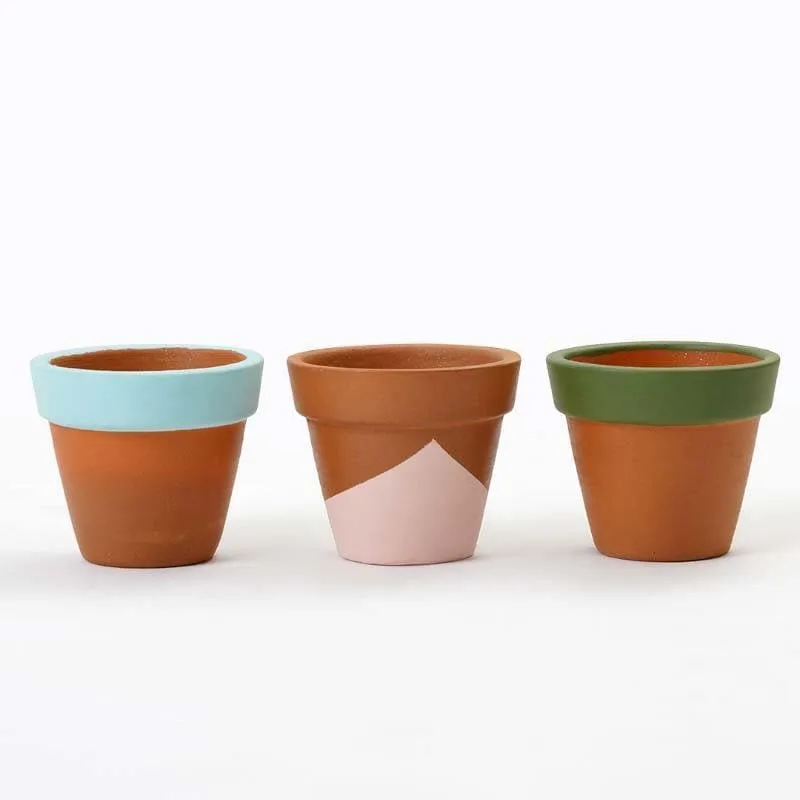Pastel Mimic Planters - Set Of Three media 5