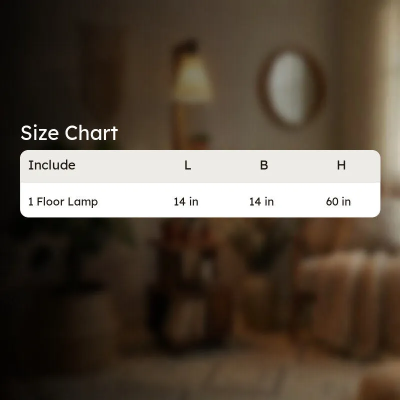 SubtleGlow Wooden Floor Lamp - Brown media 9