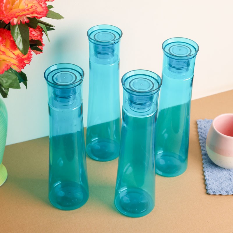 AquaMist Blue Clear PET Bottle (1000 mL Each) - Set Of Four media 3