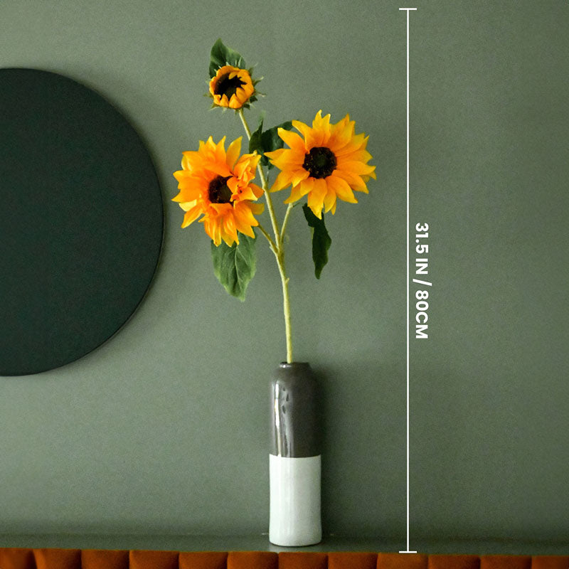 Faux Sunflower Flower Stick - Orange media 4