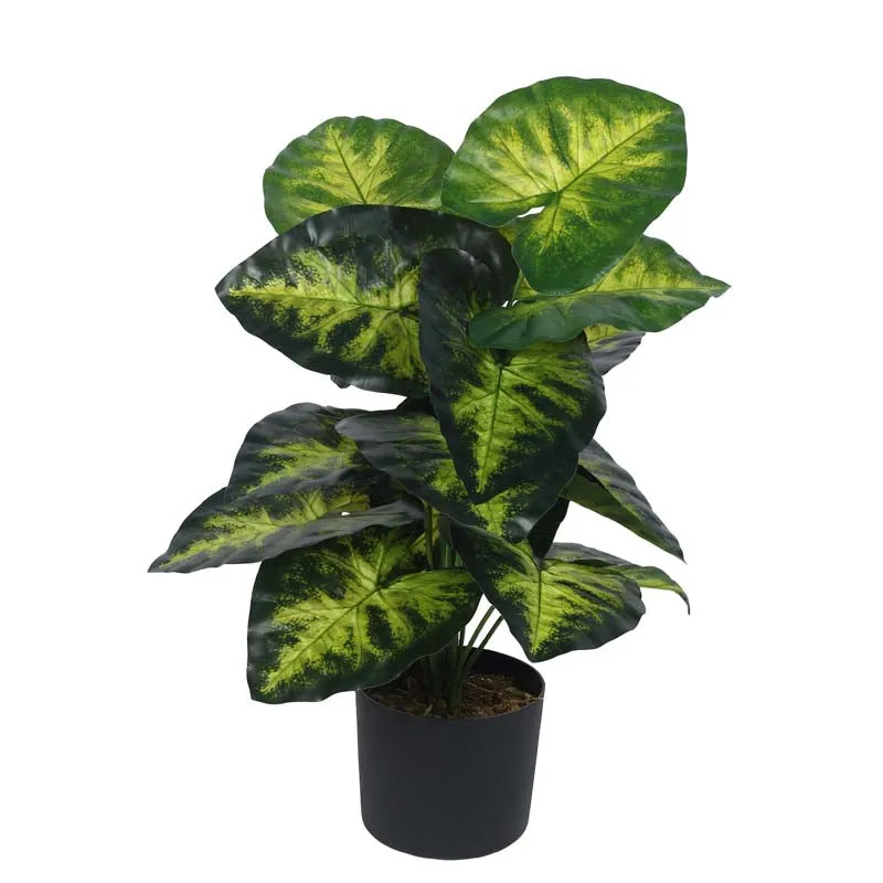 Faux Lush Monstera Plant With Black Plastic Pot - 2.6 Feet media 6