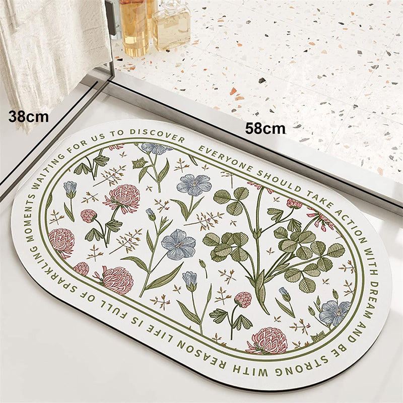 Elegant Fiora Anti-Skid Rubber Bath Mat media 9