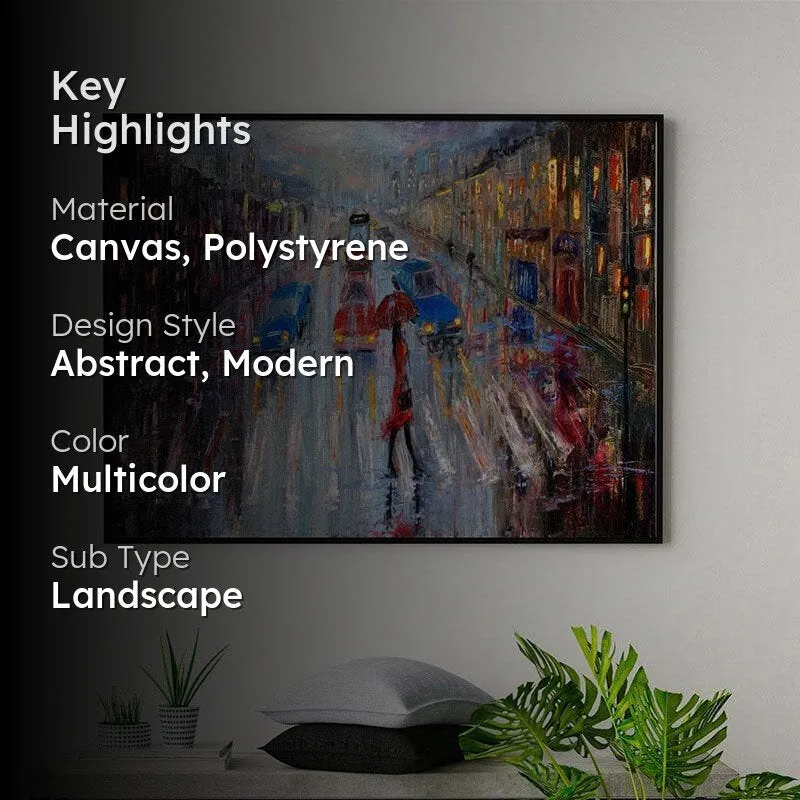 Crossing The Street Canvas Wall Painting By Boyan Dimitrov - Black Frame media 2