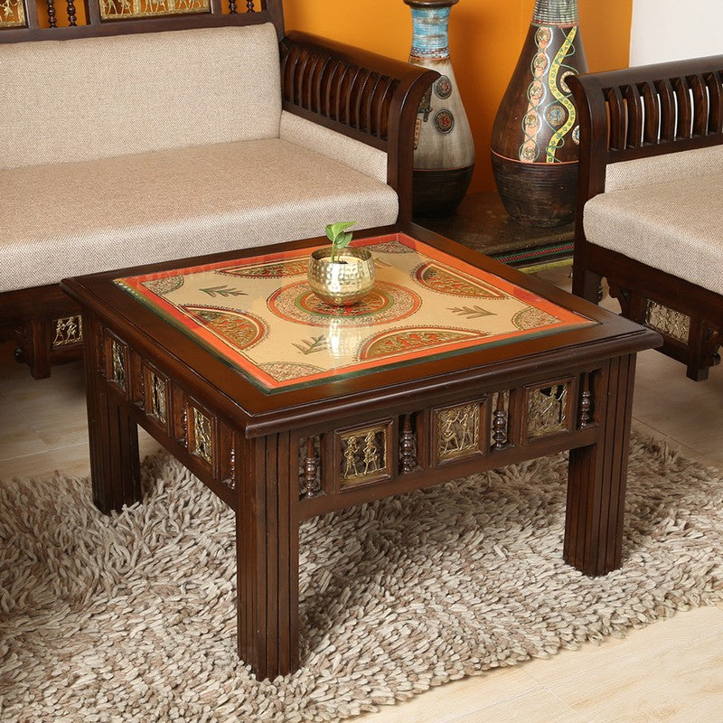 Vaari I Teak Wood Center Table