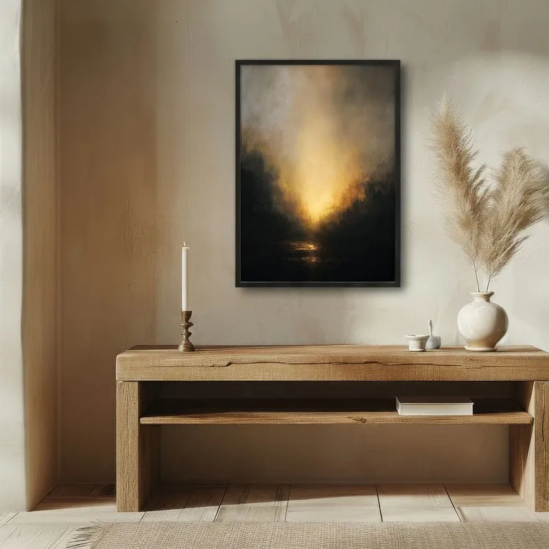 Horizon of Hope Archival Paper Wall Painting With Black Frame media 1