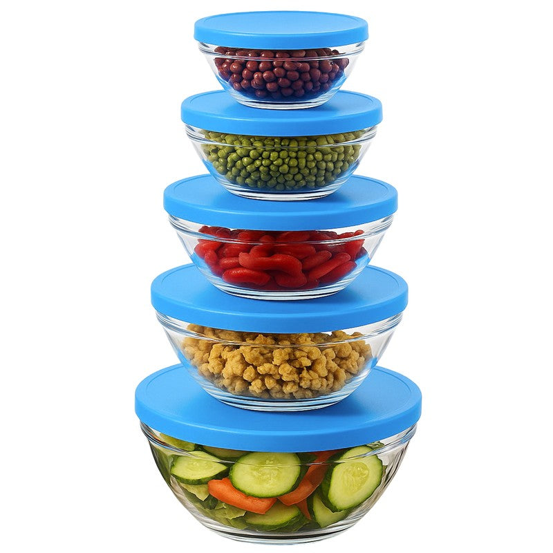 Rioware ClearServe Glass Container Box Set - Set of Five media 3