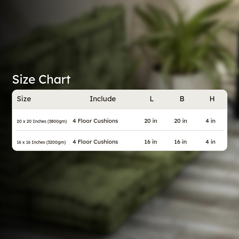 Marlon Floor Cushion (Green) - Set Of Four media 9