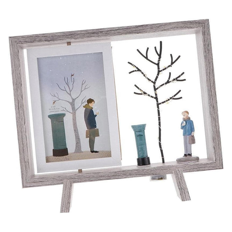Boy Await Photo Frame With Led Light media 7