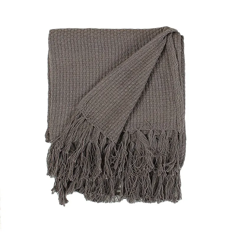 Contemporary Woven Throw Grey media 5