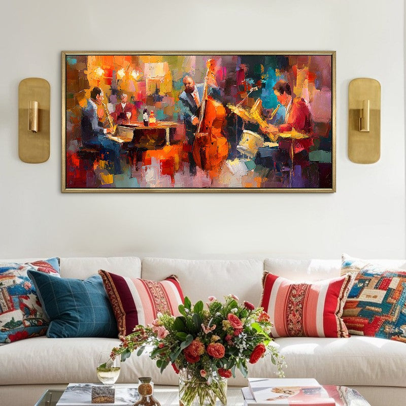 Polyphony Canvas Wall Painting With Frame
