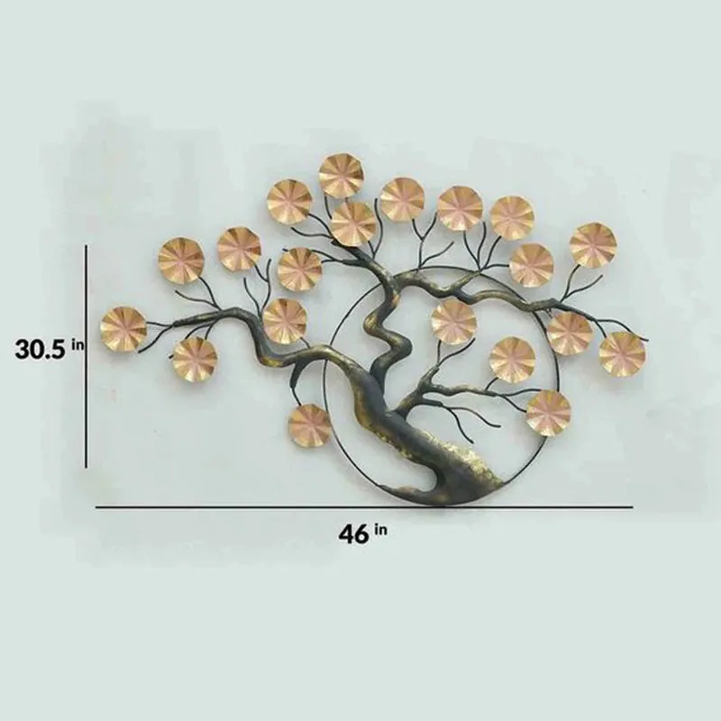 Backlit Flowering Tree Iron Wall Accent media 9