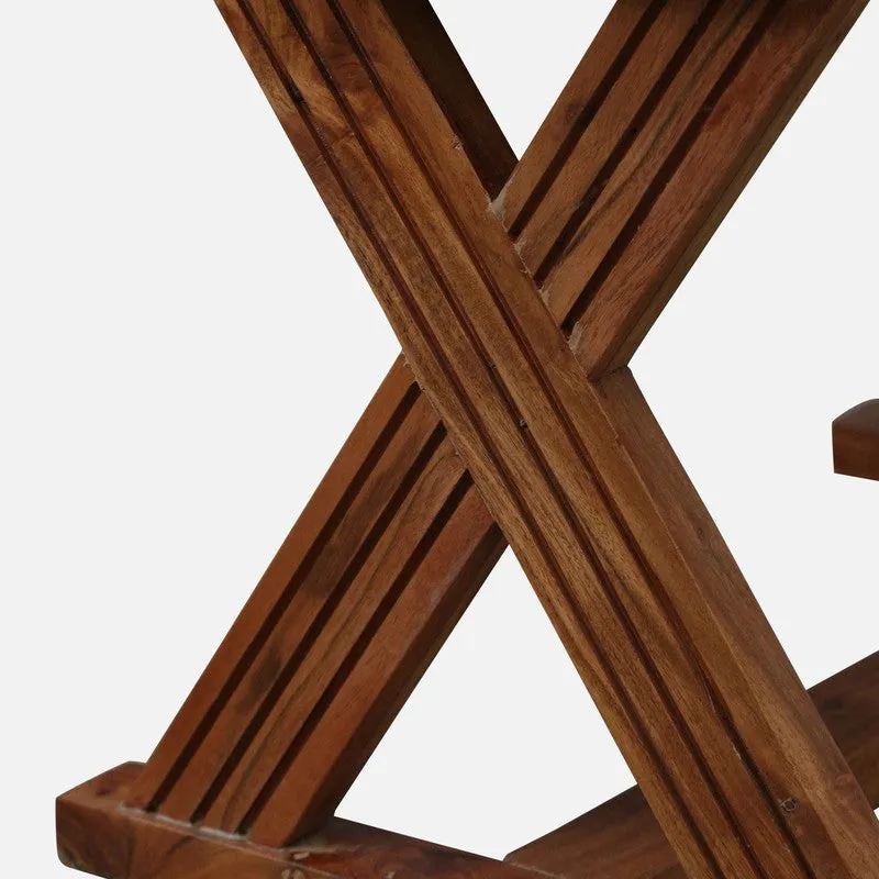 Luxury Sheesham Wood Ottomans & Pouffe - Blue media 7