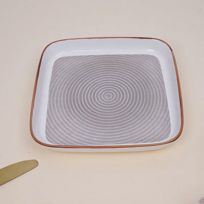 Trovo Square Snack Plate - Set Of Six media 4