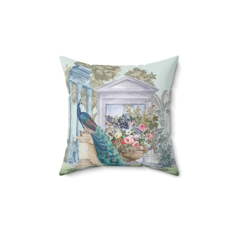 Regal Peacock Courtyard Cushion Cover media 3