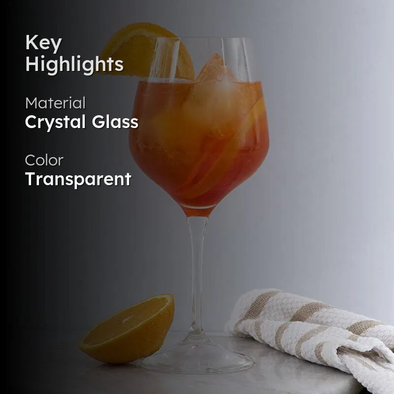 Nova Bohemia Crystal Red Wine Glasses (820 ML) - Set Of Six media 2