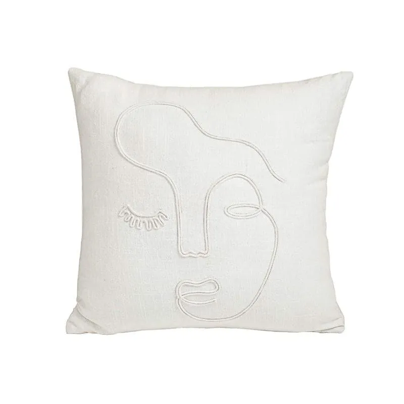 Femi Doodle Embroidered Cushion Cover media 4
