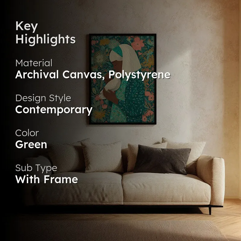 Floranova Canvas Wall Painting - Black Frame media 2