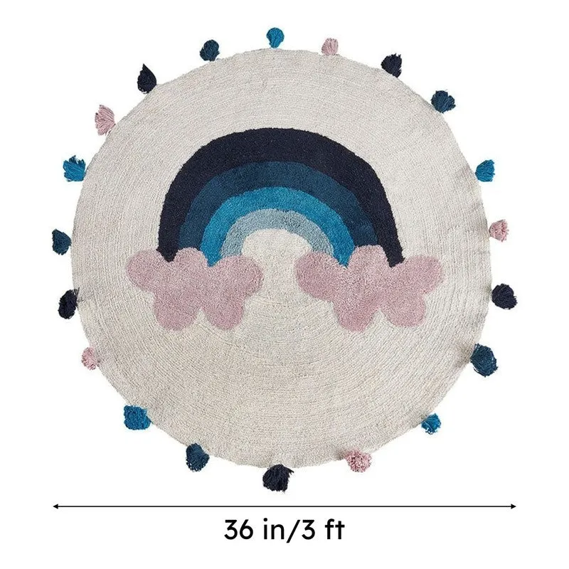 Arc Azure Tufted Cotton Area Rug media 8