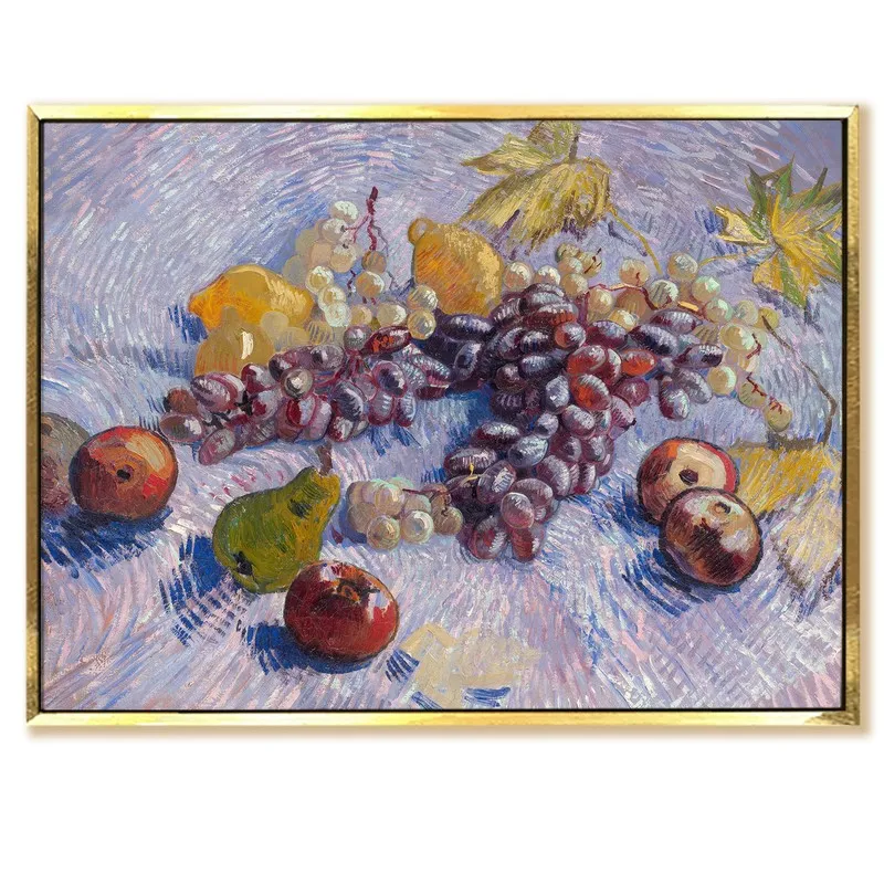 Grape Medley Canvas Wall Painting With Frame media 3
