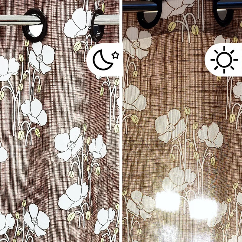 Ursula Floral Artificial Sik Curtain - Set Of Two media 6