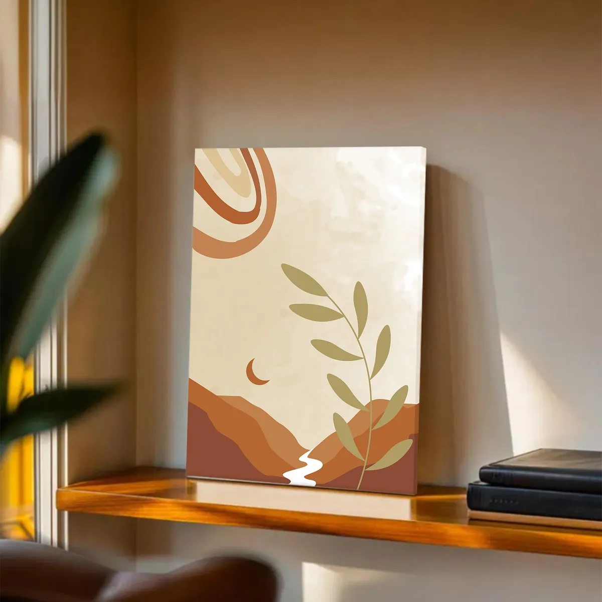 Pastel Path Cotton Canvas Wall Painting media 2