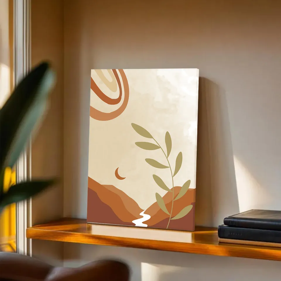 Pastel Path Cotton Canvas Wall Painting media 2