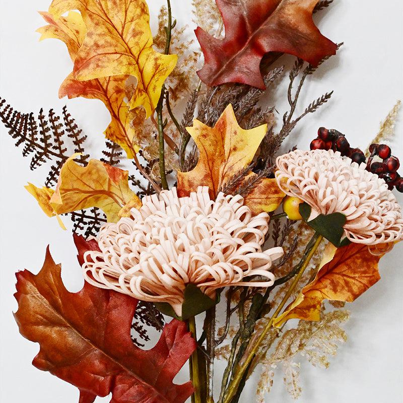 Artificial Dahlia Flower Bunch - Peach media 4