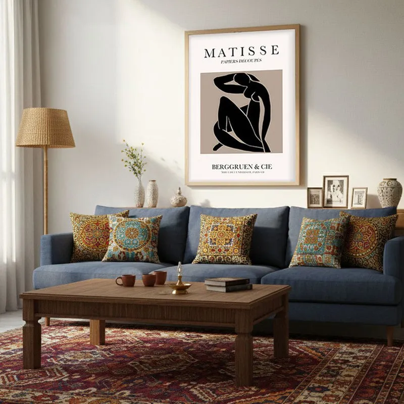 Bold Grace Canvas Wall Painting With Brown Frame media 5