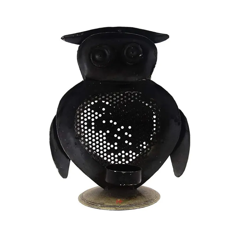 Noir Owlette Tea Light Holder media 5