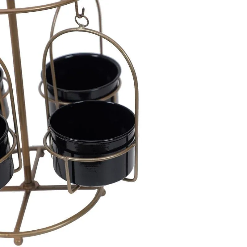 Merry Go Round Planter - Black - 5