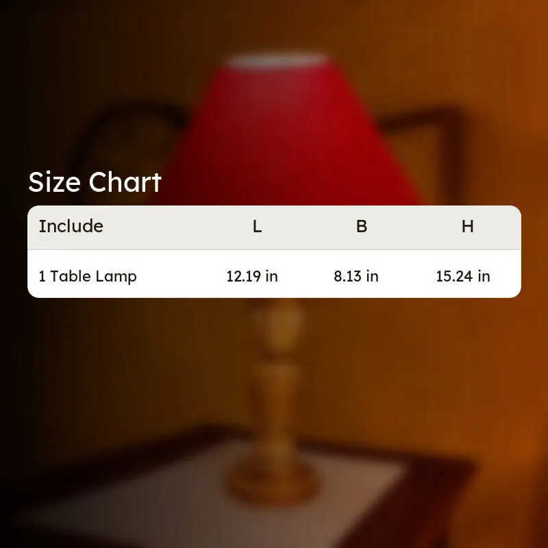 Zenrae Muse Wooden Table Lamp - Red media 9