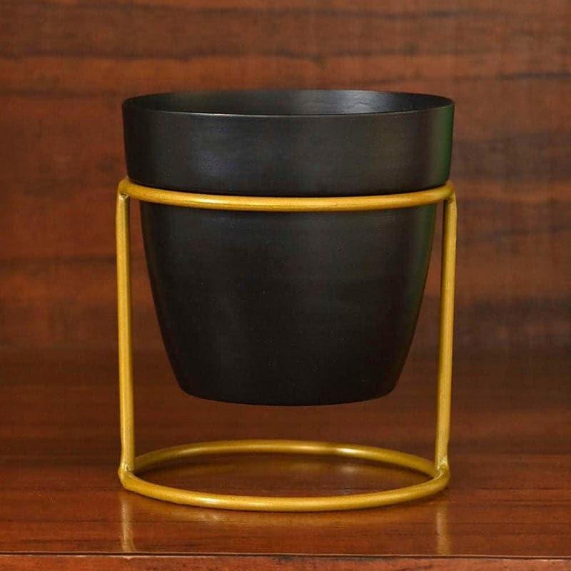 Ugaoo Nyx Floor Metal Planter - Black media 3
