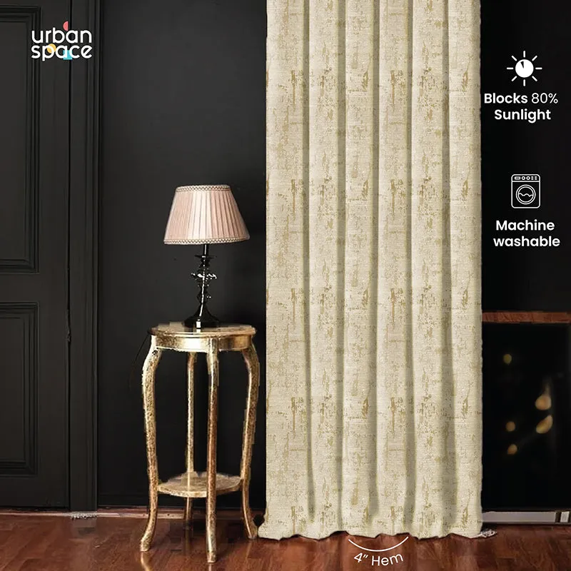 Urban Space Dusk Blackout Curtain (Soft Brown) - Set Of Two media 6
