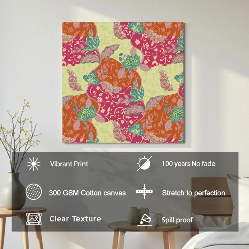 Folk Abstract Canvas Wall Art media 7